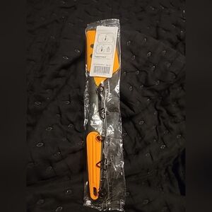 Tupperware KPT Silicone Spatula 11.75" Orange Black New in Package
